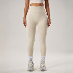Gym Sport Leggings Women Fitness High Waist <b>Tummy</b> <b>Control</b> Breathable Eco-Friendly Lightweight Anti-Bacterial Quick Dry Seamless - Product Image 3
