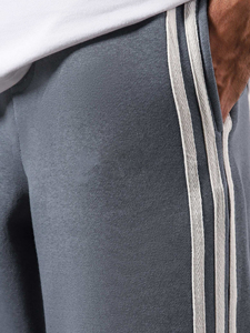 Pantalones Deportivos de Algodón Grueso Extra Grandes Personalizados OEM para Hombre, Pantalones Deportivos Negros Casuales de Primera Calidad, Servicio OEM al por Mayor - Product Image 3