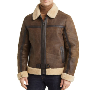 Veste de moto en cuir véritable pour homme – Doublure matelassée zippée, logo personnalisé, marque privée - Product Image 5