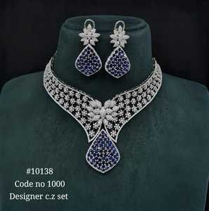 Pink CZ Jewelry <b>Set</b> 10138 Gold Color <b>Necklace</b> <b>and</b> <b>Earrings</b> Floral <b>Bridal</b> Jewelry for Wedding Party Festive Celebrations - Product Image 6
