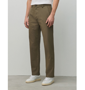Pantalon chino pour homme en coton et élasthanne, coupe régulière et ajustée, confort extensible, séchage rapide, écologique, respirant, moderne et décontracté - Product Image 1