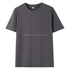 T-shirt pour homme à manches courtes, col rond, coupe ample, en coton peigné 180g, personnalisable OEM - Product Image 4