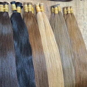 Peluca de pelo humano virgen vietnamita negro natural a granel, tiendas de postizo, proveedor profesional directo de fábrica - Product Image 5