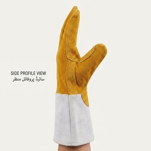 Gants de sécurité professionnels en cuir de vache fendu pour le soudage, travail industriel, résistants au feu et à l'abrasion, protection des mains - Product Image 2