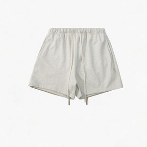 Shorts Bermuda en tricot uni pour hommes grandes tailles, taille à cordon de serrage, décontractés, taille mi-haute - Product Image 6
