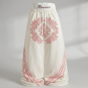 Custom Women's Lightweight Polyester/Cotton Short Sleeve Crop <b>T</b>-<b>Shirt</b> Relaxed Solid Jogger Pants Set Elastic Waist Side <b>Pockets</b> - Product Image 4