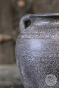 Vintage Rustic Clay Flower <b>Pot</b> With Dual Handles Glazed Finish For Garden Or Indoor <b>Plant</b> Decor - Product Image 2