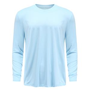 T-shirt uni Gym pour hommes Vente en gros T-shirts à manches longues pour hommes avec logo personnalisé - Product Image 1