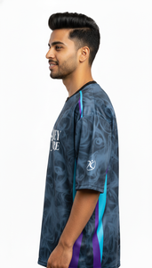 เสื้อยืดผู้ชายทรงปกติ ผ้าโพลีเอสเตอร์/คอตตอน พิมพ์ลายแบบซับลิเมชั่น สไตล์ลำลอง สตรีทแวร์ ทันสมัย ยับยาก ระบายอากาศได้ดี - Product Image 3