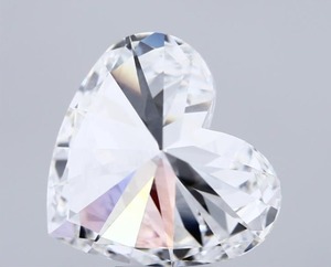 Diamant de laboratoire CVD en forme de cœur de 8,02 carats, F VVS2, certifié IGI, excellente qualité de polissage, symétrie, incolore, pierre non montée - Product Image 3