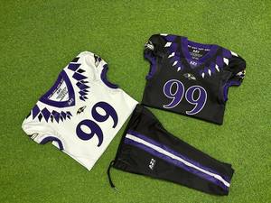 Ensemble de maillots de football américain Rexfit Sports Wholesale Eagles 23 blanc et vert, sublimés, respirants, pour hommes - Product Image 5