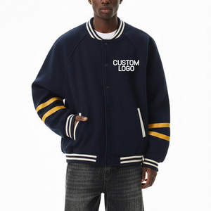 New Latest Style Custom Made Front Logo Oversized Breathable Quick Dry Winter <b>Men</b> Varsity <b>Jackets</b> <b>Lightweight</b> - Product Image 5