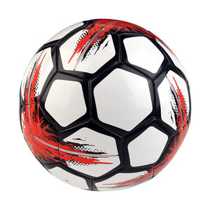 Balón de Fútbol Cosido a Medida de Alta Calidad, Balón de Entrenamiento de Fútbol al por Mayor, Balón de Fútbol Amarillo, Negro y Rojo para Entrenamiento - Product Image 2