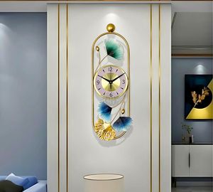 Wholesale Quartz Analog Battery Powered Hanging Wall <b>Clocks</b> Modern Luxury Decorative Handmade Metal <b>Art</b> Home Decor Living Room - Product Image 1