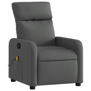 Fauteuil de massage inclinable gris foncé - Product Image 3