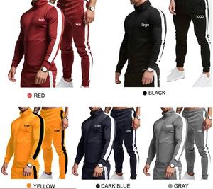 Conjunto Deportivo Personalizado para Hombre, al por Mayor, Corte Ajustado, Transpirable, Liso, Teñido, a la Moda - Product Image 3