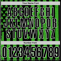 Kaos Polo Kustom Grosir Hitam Hijau & Putih Pola Shamrock Bahan Bernapas Ideal untuk Tim Olahraga