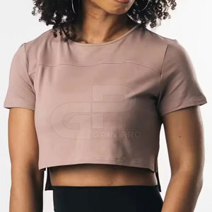 Camiseta Corta de Corte Cuadrado para Mujer con Mangas Holgadas, Tela Cómoda y Estilo Casual - Product Image 5