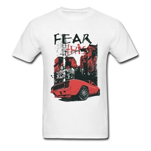 T-shirt formel 100 % coton pour homme, anti-boulochage, respirant, personnalisable avec logo imprimé numérique, coupe classique, jersey 180g - Product Image 5