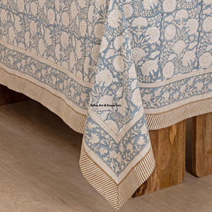 Indian Handmade Premium Quality Eco-friendly Floral Pattern Cotton <b>Table</b> <b>Cover</b> Modern Style for Wedding Use - Product Image 3