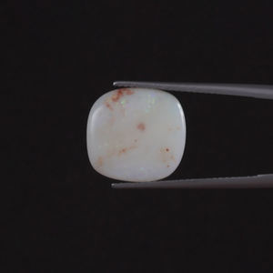 Ópalo Blanco Natural Certificado por IGI, Gema Suelta de Buena Calidad, 5 Quilates, Corte Cojín 14x13.5mm, Tallado a Mano, Pulido, Encerado/Aceitado - Product Image 3