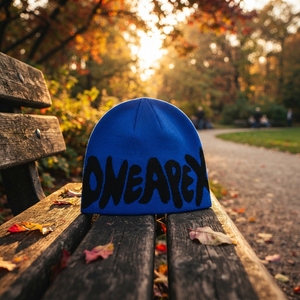 White Blue Star Graphic Knit Beanie Hat Custom Logo Ribbed <b>Winter</b> <b>Cap</b> Unisex Streetwear Fashion Headwear Wholesale OEM - Product Image 4