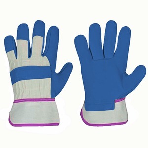 Guantes de Seguridad de Cuero Vacuno Antideslizantes OEM, Cómodos, con Doble Palma, para Jardinería, Unisex - Product Image 5