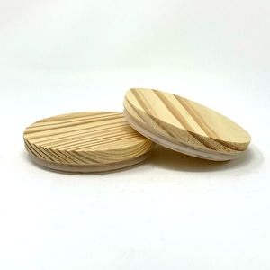 Wooden <b>Candle</b> Lid With Silicone Seal Ring For DIY <b>Candle</b> Making Kits by Handmade Collection - Product Image 2