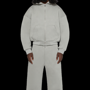 Customize Heavyweight Printed Boxy Fit Hoodies Sweatpants Set High Quality Oversized Fleece Drawstring <b>Tracksuits</b> Men 100% - Product Image 1