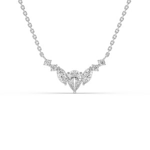 จี้เพชรทรงลูกแพร์เจียระไนแบบบริลเลียนต์ น้ำหนัก 0.84 กะรัต เพชรเพาะเลี้ยงในห้องปฏิบัติการ ตัวเรือนทองคำแท้ 14K สำหรับผู้หญิง ได้รับการรับรองจาก IGI - Product Image 3