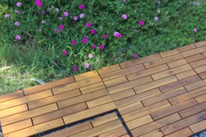 Azulejos de cubierta de acacia, baldosas de suelo entrelazadas de 600*300mm para exterior, interior y exterior, jardín, terraza y decoración de patio trasero - Product Image 4