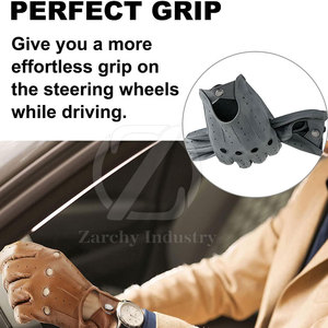 Nouveaux Gants de Conduite en Cuir pour Hommes, Fournisseur d'Usine, Toutes Saisons, Sangle de Poignet Ajustable, Antidérapants, Protection de Haute Qualité - Product Image 4