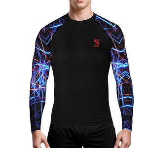 Haut de sport à manches longues Solid Trader, haute durabilité, séchage rapide, élastique, pour musculation et entraînement, Rash Guard - Product Image 6