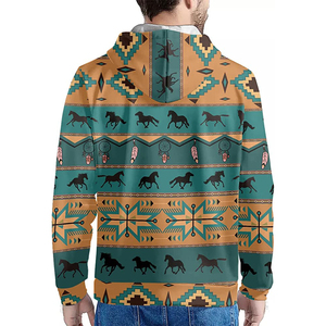 Men's Winter Fleece Hoodie Pullover Thick Embroidery Wholesale Fleece Anti-Shrink Knitted Heavyweight Bleach Wash Cotton Hoodie - Product Image 5