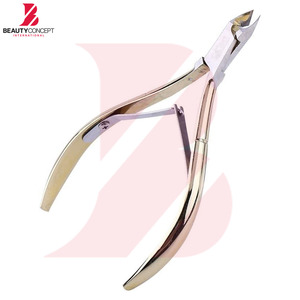 Cortacutículas Premium Color Oro Champán, Tijeras de Acero Inoxidable de Precisión para Piel Muerta, Herramienta Profesional de Belleza para Salón - Product Image 2