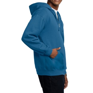 Wholesale Custom Logo Men's Zipper <b>Hoodie</b> <b>Plain</b> OEM Hooded Sweatshirt Custom Color Full Zip <b>Hoodie</b> - Product Image 5