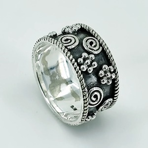 925 Sterling <b>Silver</b> Handmade Designer <b>Ring</b> Band for Women Custom Sizes 4-13 Birthday Anniversary - Product Image 5