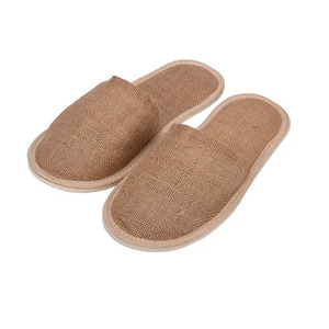 Chaussons d'hôtel en jute de haute qualité, respectueux de l'environnement, pour les équipements hôteliers, exportés dans le monde entier, chaussons de restaurant - Product Image 3