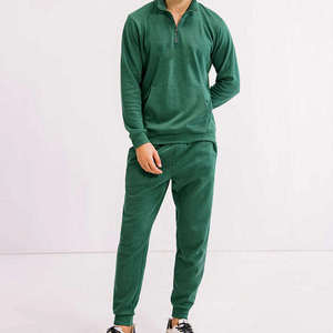 100% Cotton Custom Made Slim Fit Men's Track Suit Breathable New Design Summer Sportswear Plain Fleece Adult <b>Tracksuits</b> <b>Winter</b> - Product Image 1