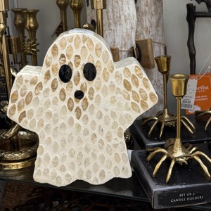 รูปปั้นผีฮาโลวีนน่ารัก งานฝังเปลือกหอยมุก โมเสกเปลือกหอย ขายส่ง - Product Image 2