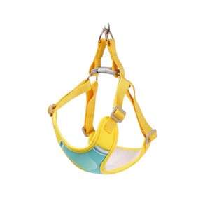 Adjustable Nylon <b>Dog</b> Harness Teal Yellow Buckle Closure Simple Style for Small <b>Dogs</b> - Product Image 2