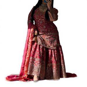 Lancement de la nouvelle collection de vêtements de fête et de mariage modernes Zain Exports pour femmes, coupe classique, sharara palazzo reverser, lourd, fendy - Product Image 1