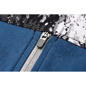 Men's Heat-Transfer Printed <b>Long</b> <b>Sleeve</b> Pullover Hoodie Quick Dry Breathable UPF 50 Fishing Wear 100% Polyester <b>Blue</b> Gray - Product Image 6