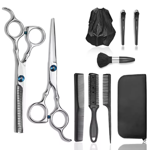 Ciseaux de barbier professionnels pour cheveux, en acier inoxydable 440C, 28 dents, pour droitiers, de qualité supérieure - Product Image 3