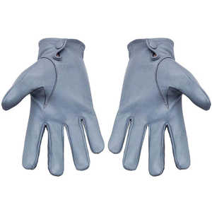 Gants élégants bleus en cuir véritable écologiques et respirants pour hommes et femmes, doublure intérieure douce, hiver, extérieur, compatibles écran tactile - Product Image 2