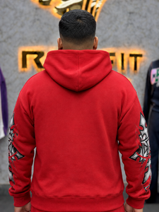 Custom Heavyweight <b>Fleece</b> <b>Oversized</b> DTG Printing Hoodies <b>Men</b> Zipper Embroidery 420 460 500 Gsm Zip up <b>Hoodie</b> Manufacturers - Product Image 5