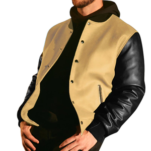 แจ็คเก็ตวาร์ซิตี้ผู้ชายขายดี ดีไซน์ยอดเยี่ยม รุ่นใหม่ล่าสุด สตรีทแวร์ คุณภาพสูง มีหลายสีให้เลือก - Product Image 1