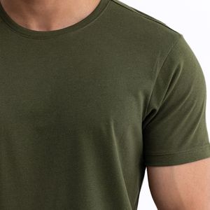 T-shirt streetwear personnalisé 100 % coton à col rond, haute qualité, manches courtes, coupe classique, fabricant OEM ODM, tricoté, respirant - Product Image 3