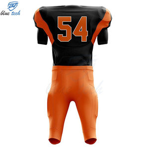 Premium American Football Uniform Set Custom Sublimation Short Football Jersey Pants Professional Teams OEM Custom Logo Print - Product Image 3