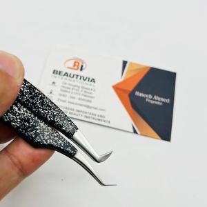 Pince à épiler en acier inoxydable de haute qualité pour extensions de cils Logo privé testé Conseils de volume - Product Image 6